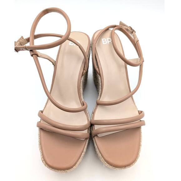 BP. Cohan Espadrille Platform Wedge Sandal Women's Tan Mocha Size US11M EU42 - Picture 12 of 12